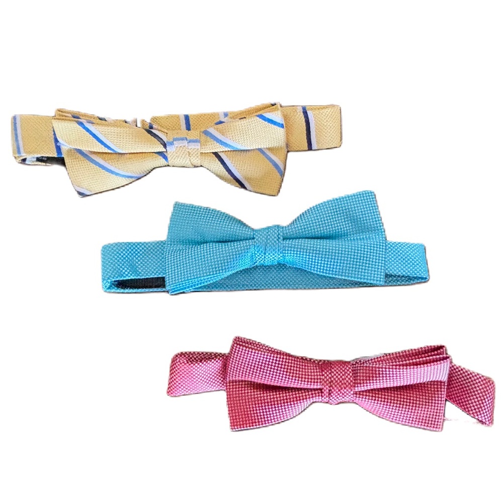 Boys Bow Tie Neck Tie Mixed Lot of 3